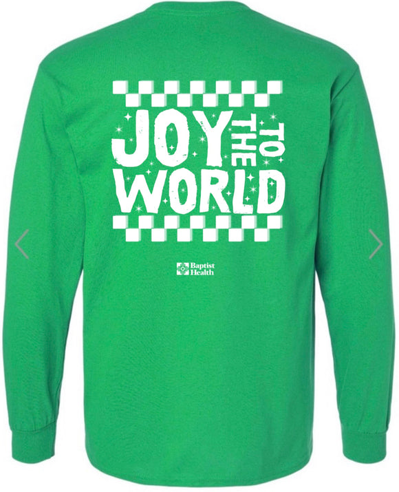 Baptist - Joy to the World Long Sleeve Tee - Green
