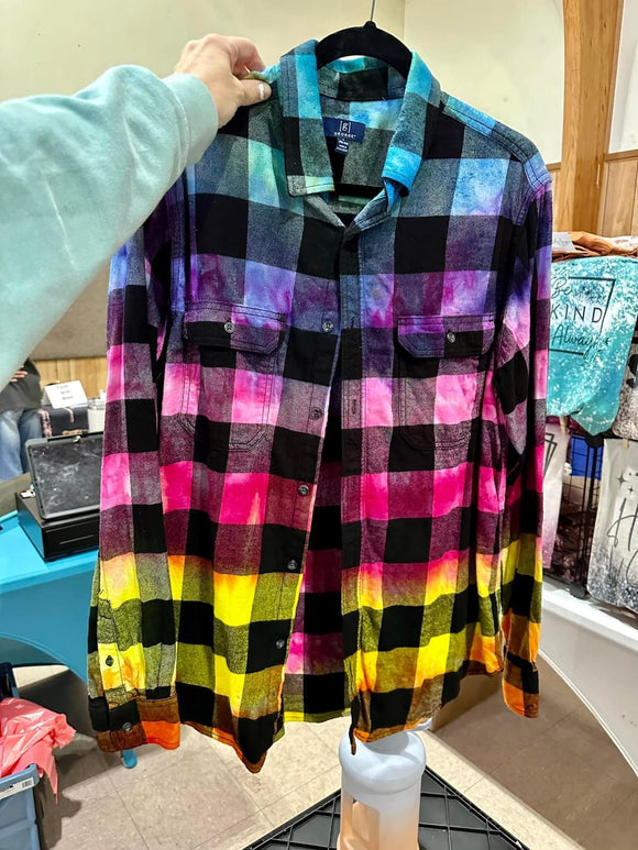 Tie Dyed Flannel