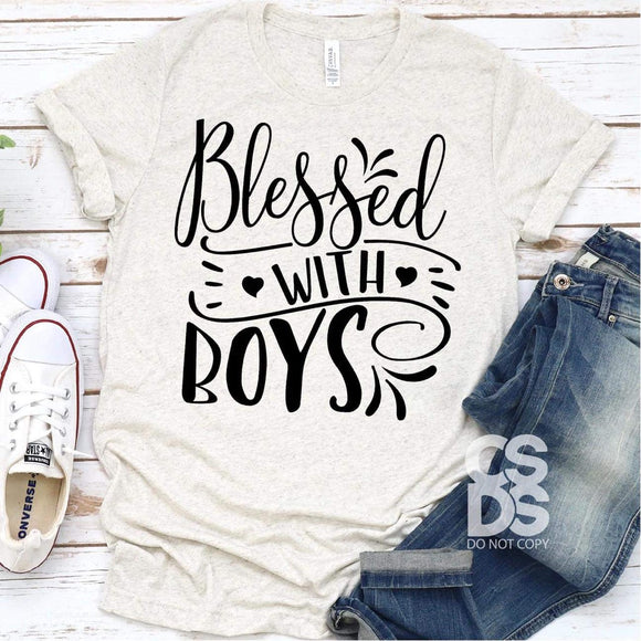 Blessed With Boys Tee