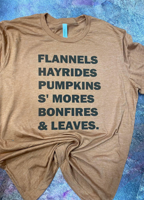 Flannels, Hayrides…. Tee